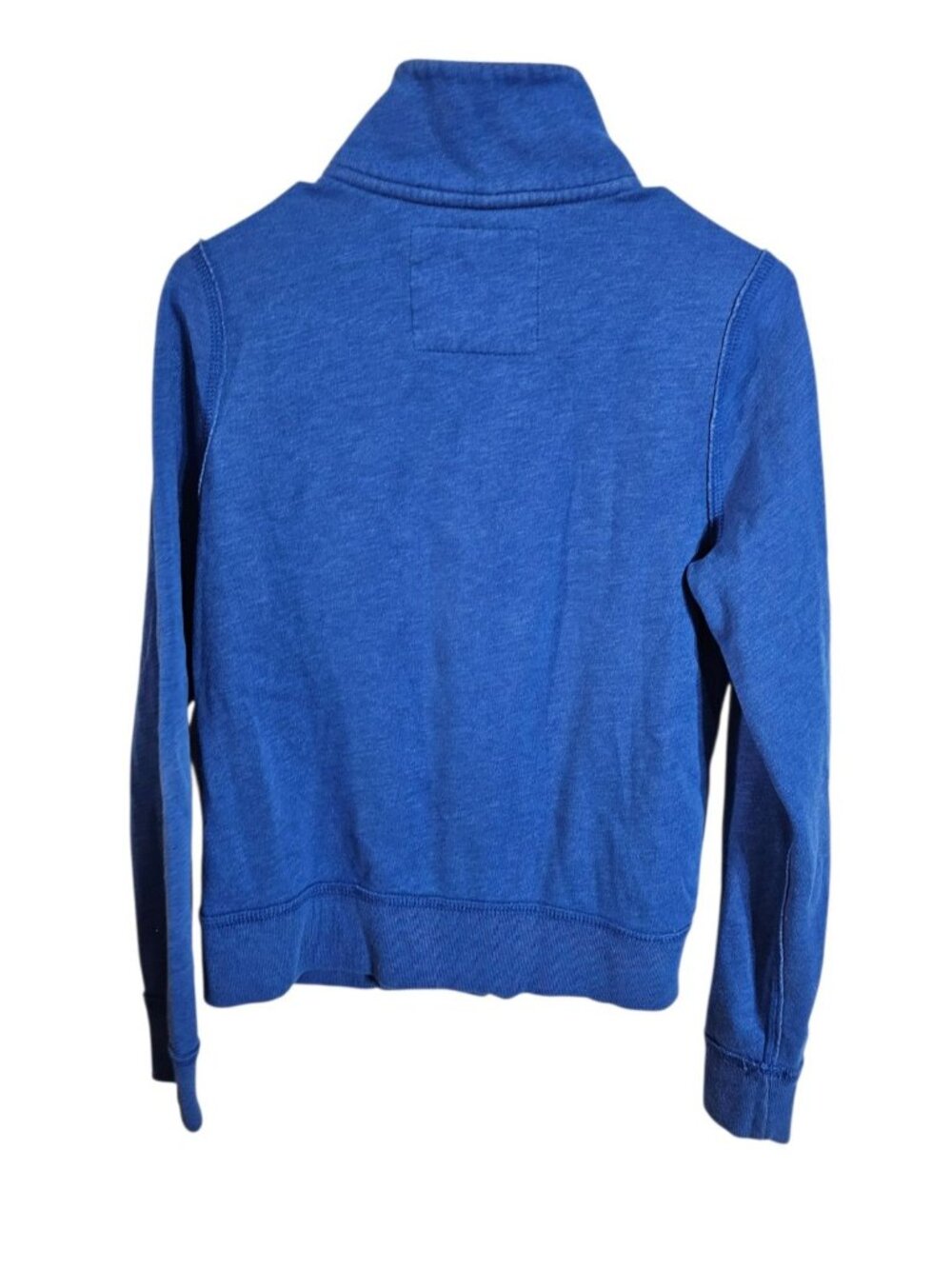 Abercrombie Kids XL Sweatshirt Blue Cotton Crest Snap Jacket Iconic Archival Y2K - Picture 3 of 6